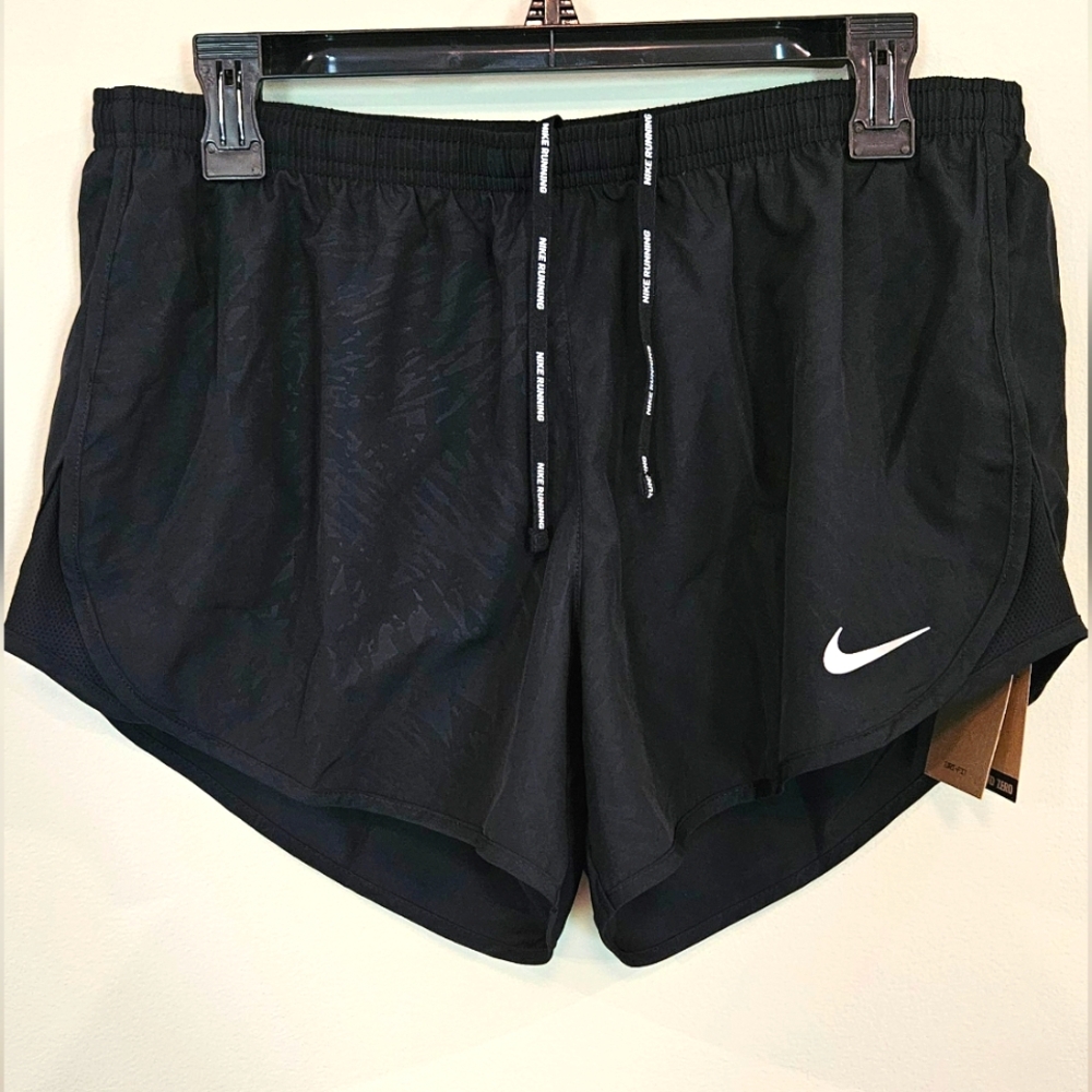 NWT Nike Dri-Fit‎ Women's 3" Brief-Lined Black Running Shorts: Size- Large